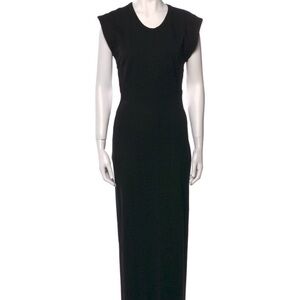 Bassike Black Sleeveless Maxi Dress